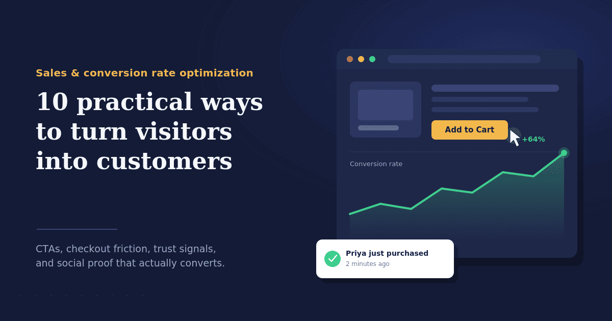 Sales and Conversion Rate Optimization: 10 Practical Tips